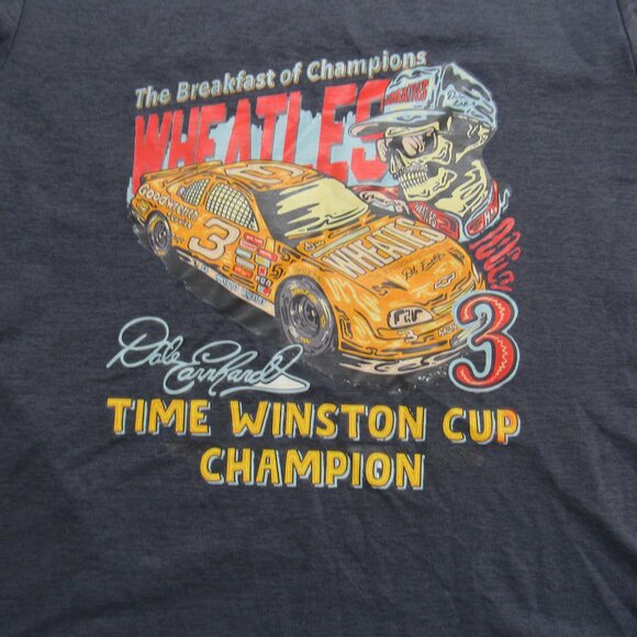 Dale Earnhardt The Breakfast of Champion Whreatles Graphic T-Shirt Men's Size S - Picture 3 of 6